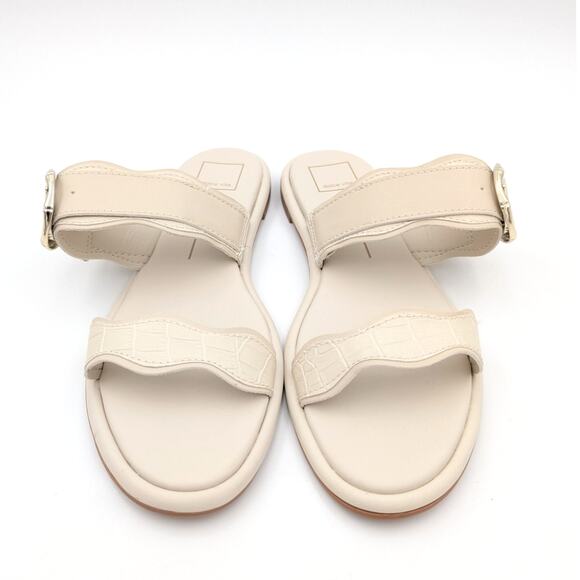 Dolce Vita Aperol Scalloped Slide Sandal Women's Slip-On Ivory Size US10 EU41 - Picture 2 of 12